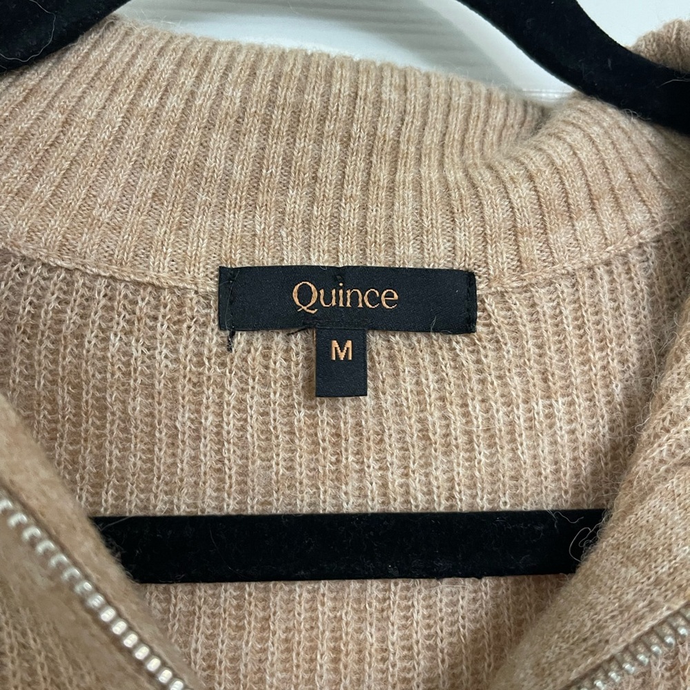 Quince Tan Ribbed Sweater - Picture 2 of 5